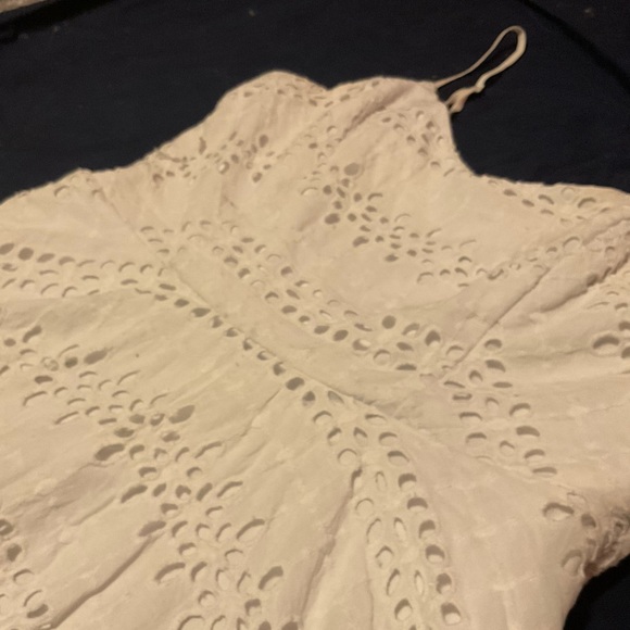 Eyelet Dress with Cut Out and Adjustable Straps | 13 - Picture 2 of 4